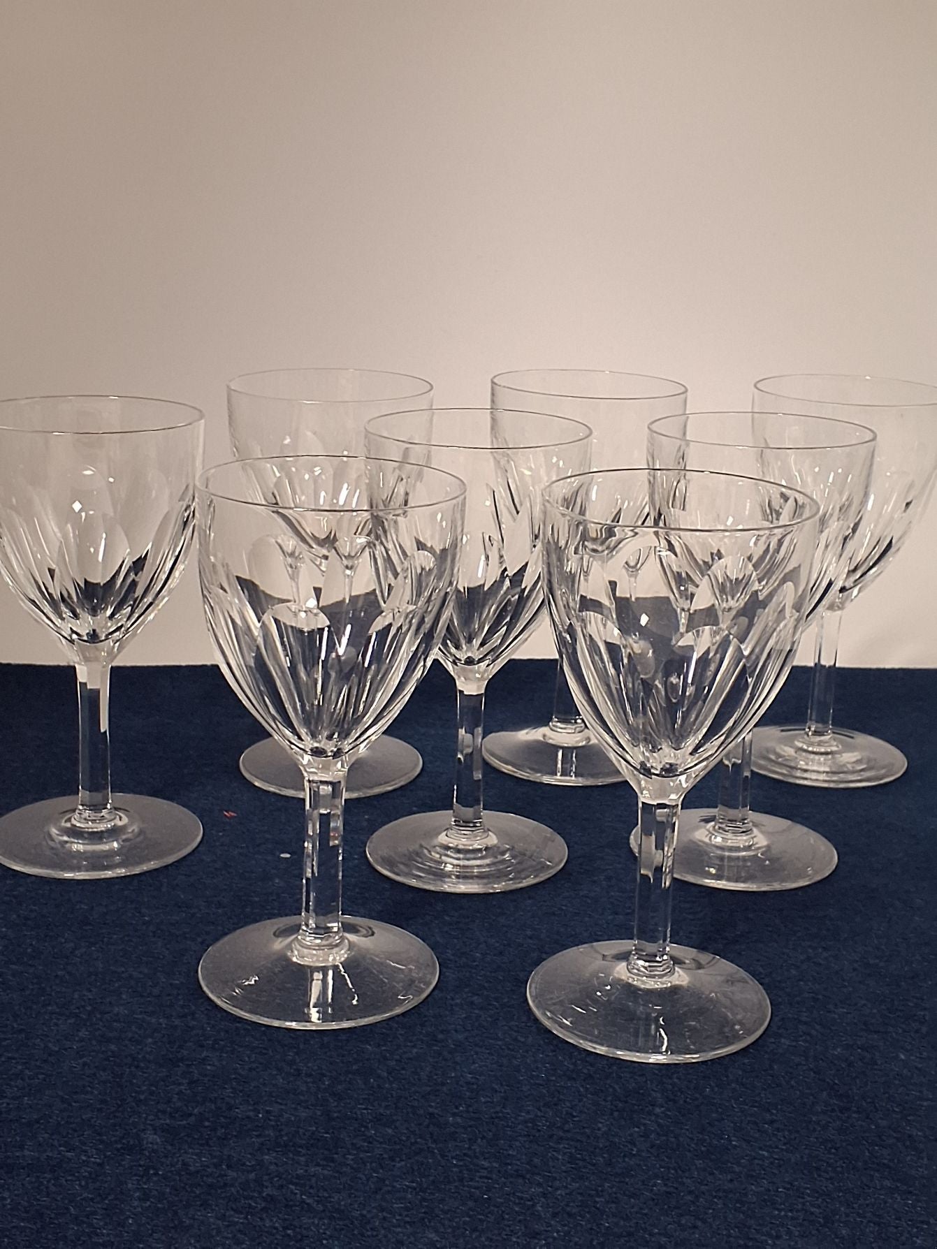 8 x krystal portvinsglas